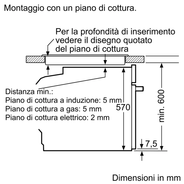 HBS578BS0 Bosch Forno Pirolitico da Incasso, 71 Litri, A