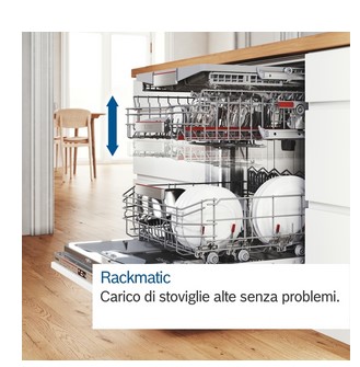 SMS4HCI48E Bosch
Serie 4, Lavastoviglie da libero posizionamento, 60 cm, color inox