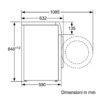 WAV28EA9II Bosch HomeProfessional, washing machine, frontloader fullsize, 9 kg, 1400 rpm