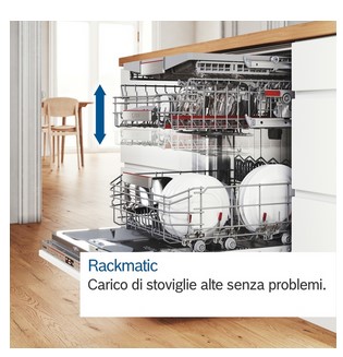SMV8ZCX02E BOSCH, Serie 8, Lavastoviglie a scomparsa totale, 60 cm