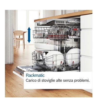 SMS4HMW02E Bosch Serie 4, Lavastoviglie da libera installazione, 60 cm, Bianco