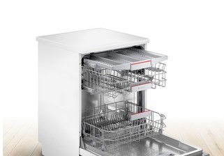 SMS4HMW02E Bosch Serie 4, Lavastoviglie da libera installazione, 60 cm, Bianco