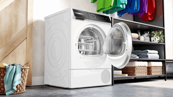 WQB235B0IT Bosch Serie 8, Asciugatrice a pompa di calore, 8 kg A+++