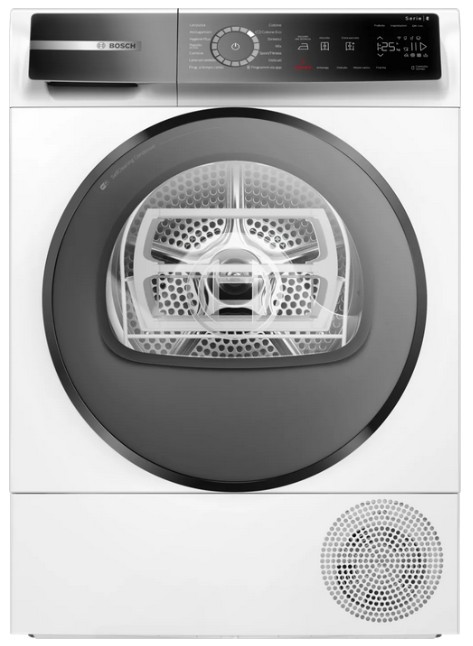 WQB235B0IT Bosch Serie 8, Asciugatrice a pompa di calore, 8 kg A+++