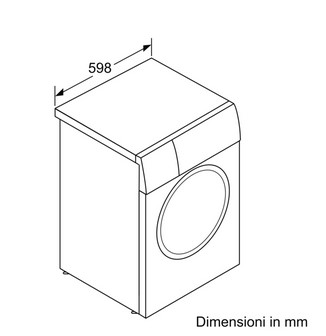 WG54B2A0IT Siemens iQ700, Lavatrice a carica frontale, 10 kg, 1400 rpm