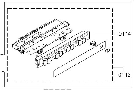 11007742 Bosch Siemens
Modulo di comando programmato