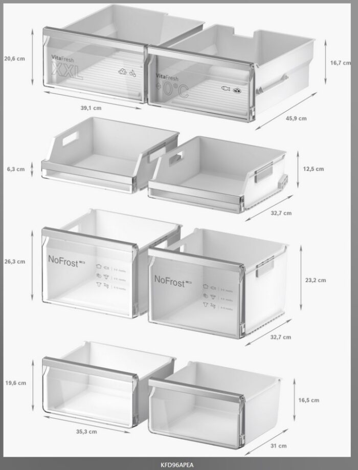KFD96APEA Bosch Frigo multidoor inox
