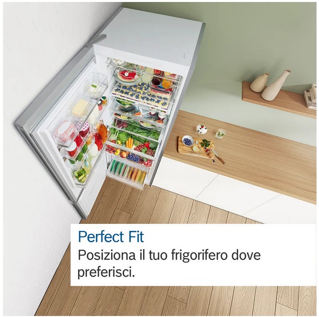 KGN492LDF Bosch serie 4 frigo metal look Classe D