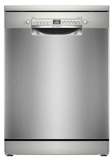 SMS2HTI02E Bosch Serie 2, Lavastoviglie 60 cm, Acciaio