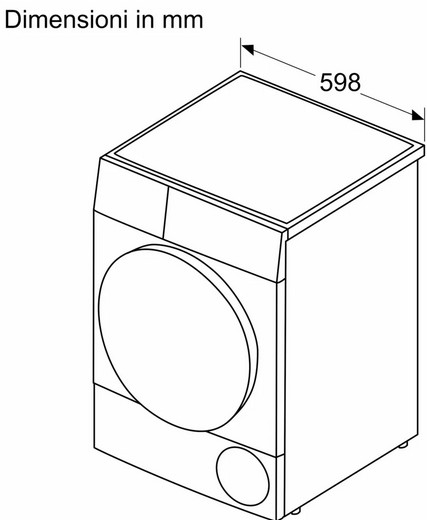 WQG235C0IT Bosch asciugatrice 8 kg A+++