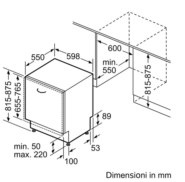 SMH6ECX12E Bosch lavastoviglie da incasso A