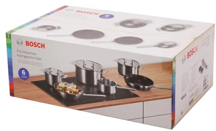 17005722 Bosch kit pentole induzione pro induction HEZ9SE060
