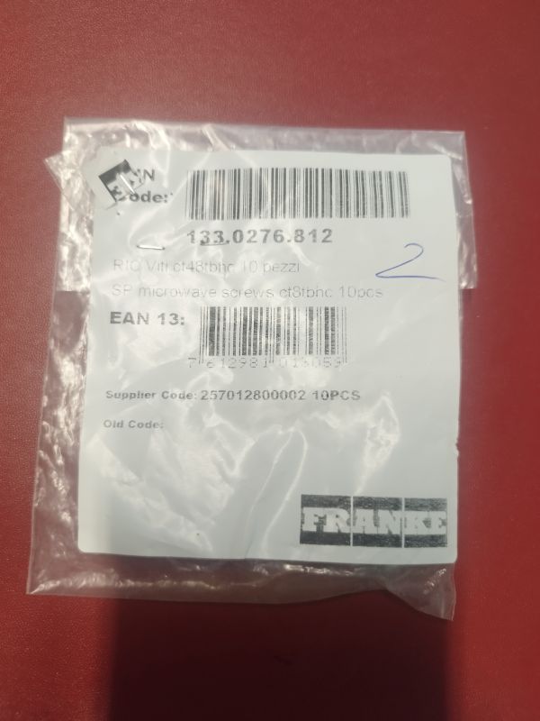 133.0276.812 Franke viti per microonde originale
