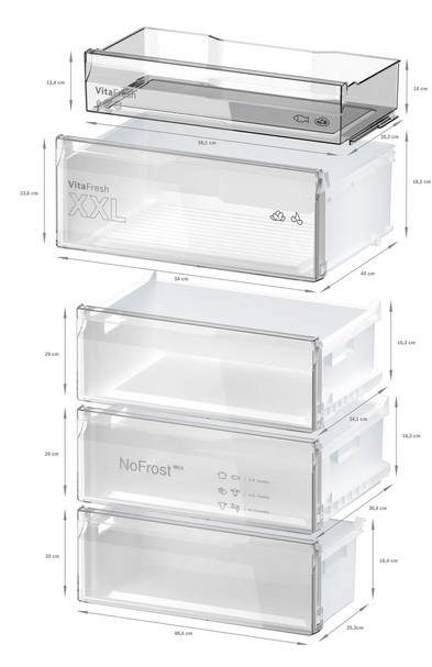 KGN497LDF Bosch Frigo inox total no frost D