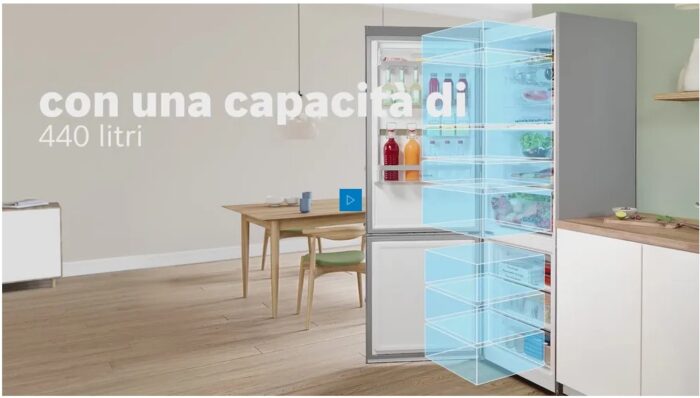 KGN497LDF Bosch Frigo inox total no frost D